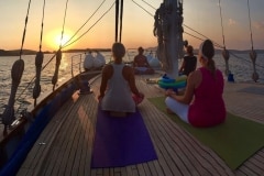 Yoga-Sonnenuntergang